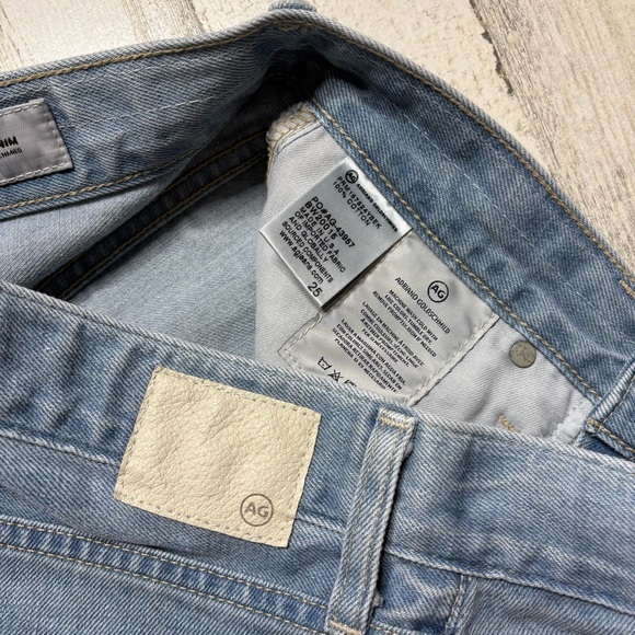 Ag Adriano Goldschmied Ex Boyfriend Slouchy Slim Distressed Jean Size 25 - Picture 3 of 6